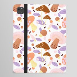 Mushroom pattern - warm palette iPad Folio Case