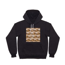 Abstract Star Pattern in Brown & Cream Hoody