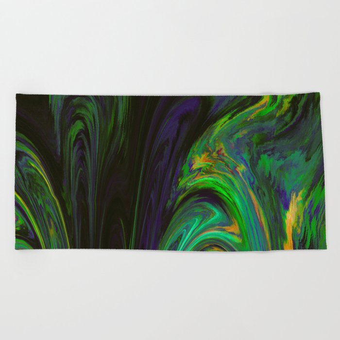 Flow With The Green Beach Towel