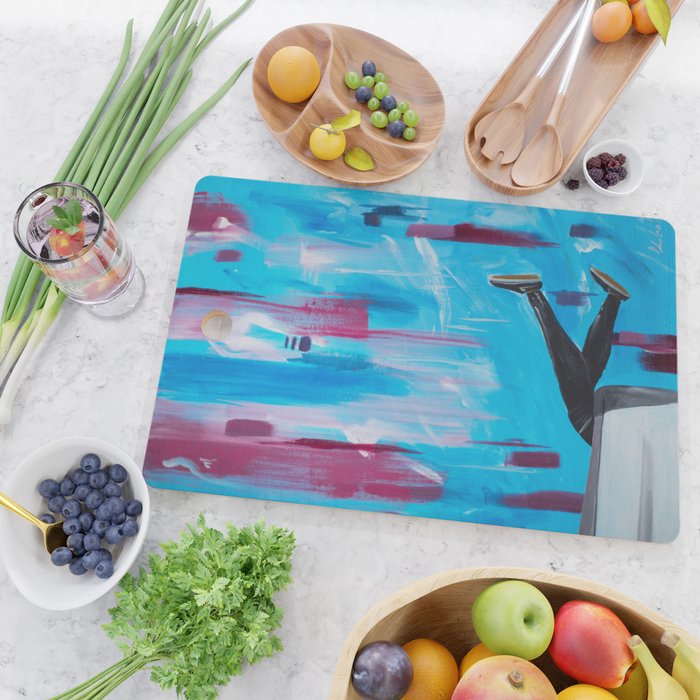 Bathtub - painting series Cutting Board by kerekash | Society6