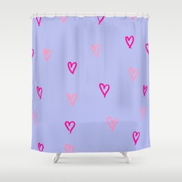 Tiny hearts Shower Curtain