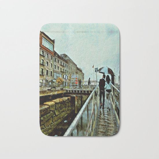 Boston Rain: Exit Gate 3 Bath Mat