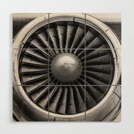 Airplane Turbine Wood Wall Art