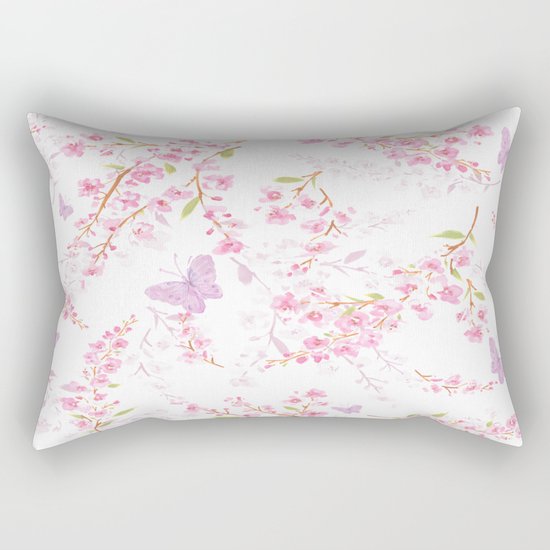 cherry blossom shadow Rectangular Pillow