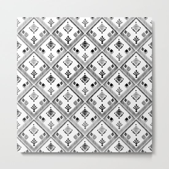 Abstract ethnic ornament. White background 4. Metal Print