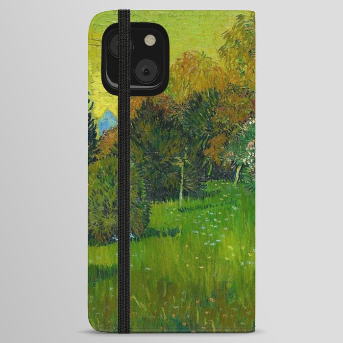 Vincent van Gogh The Poet's Garden, 1888  iPhone Wallet Case