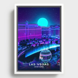 Las Vegas City Framed Canvas