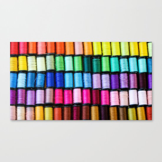 Cotton Reels Canvas Print