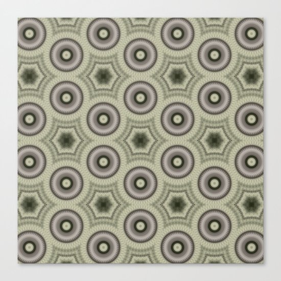 Fractal Cogs n Wheels in CMR03 Canvas Print