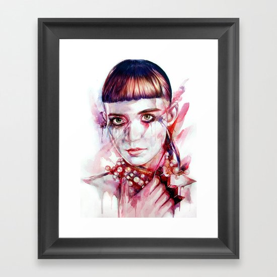 grimes Framed Art Print