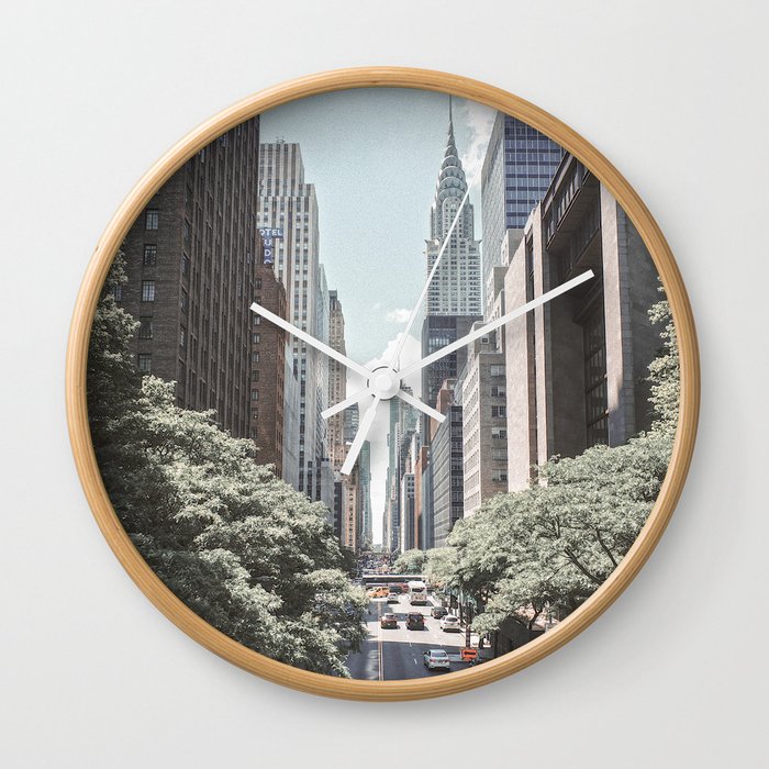 New York Street Wall Clock
