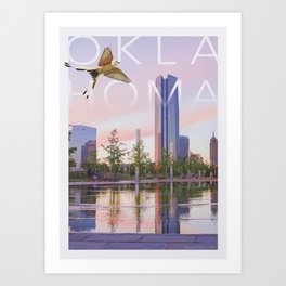 Devon Tower in Oklahoma City, OK, USA Art Print