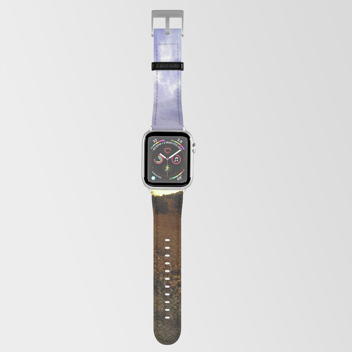 Landscape sunset photo blue sky with clouds Apple Watch Band