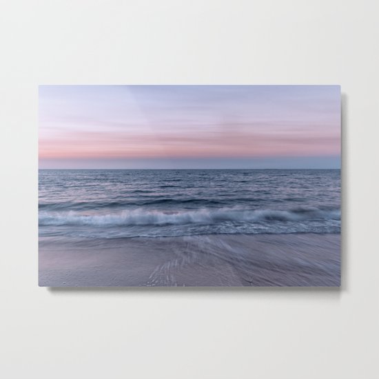 Pastel beach sunset Metal Print