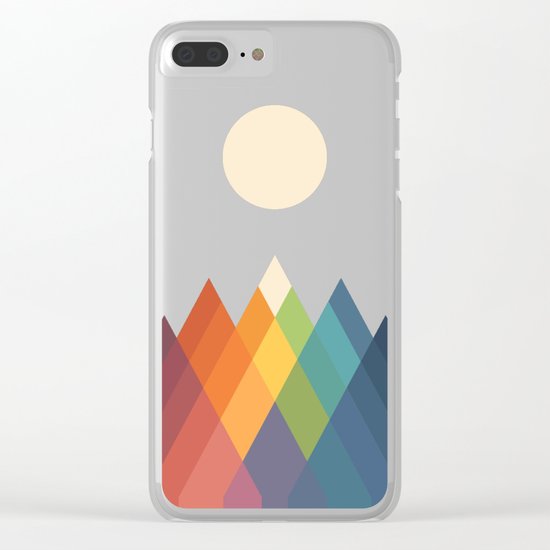 Rainbow Peak Clear iPhone Case