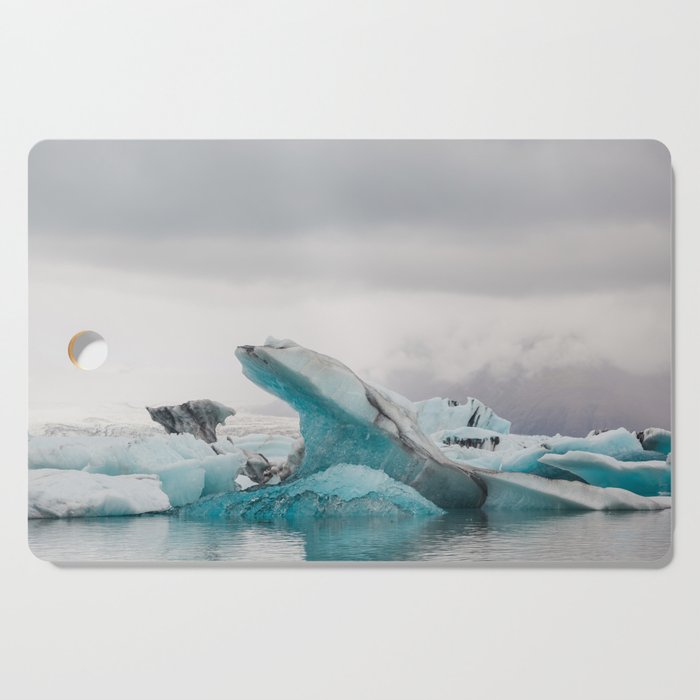 Iceberg in tha glacial lagoon - landscape photography Cutting Board