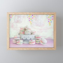 Splatter Macarons Party Framed Mini Art Print
