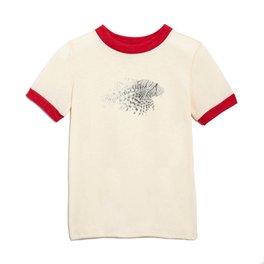 Lionfish Ink Stippling Kids T Shirt