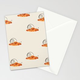 croissant snail Stationery Card