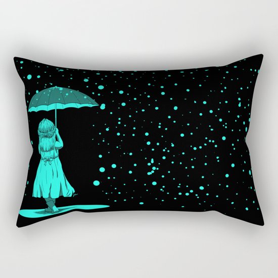 A Girl Under The light Rectangular Pillow