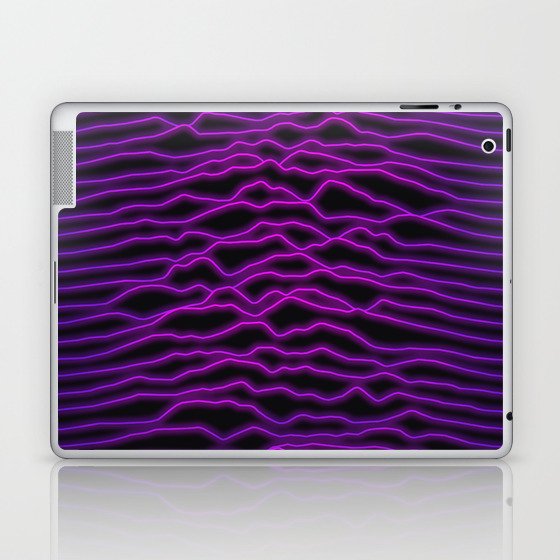 Neon Waveform Laptop & iPad Skin