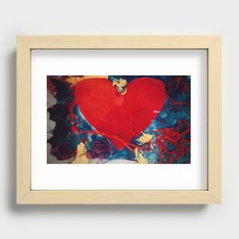 Cuore Rosso Recessed Framed Print