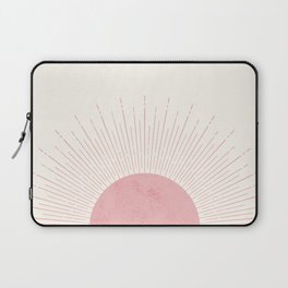 Pink Sunrise Boho Midcentury Laptop Sleeve