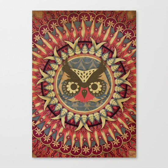 Vintage Owl Canvas Print