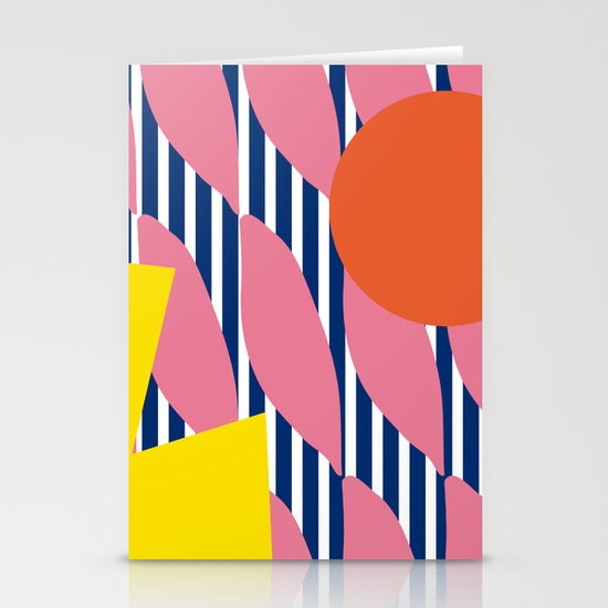 Stripe Sunrise Stationery Cards