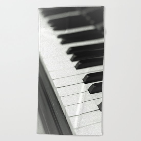 Piano Beach Towel