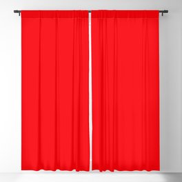 Bright Red Solid Color Blackout Curtain