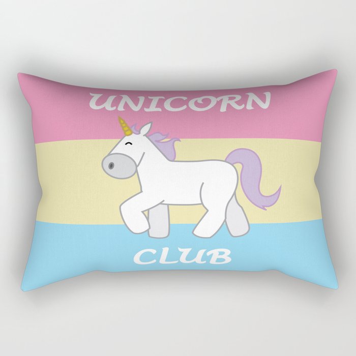 Pan Pride Flag Unicorn Rectangular Pillow