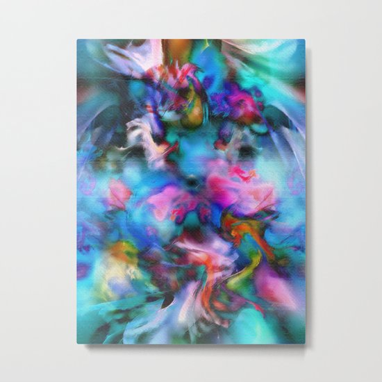 Flowers Scattered by Wind Metal Print