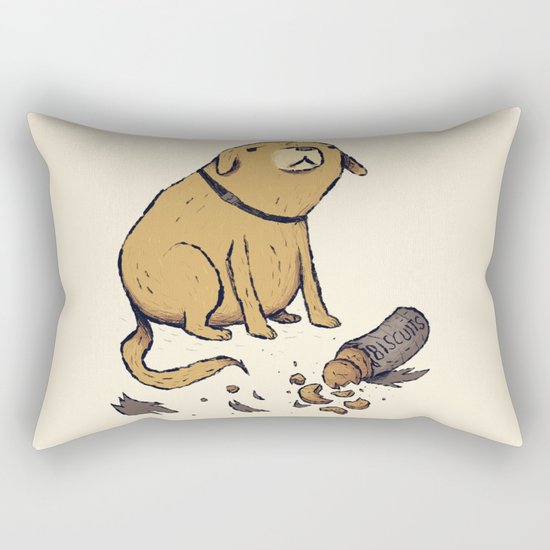 guilty dog Rectangular Pillow