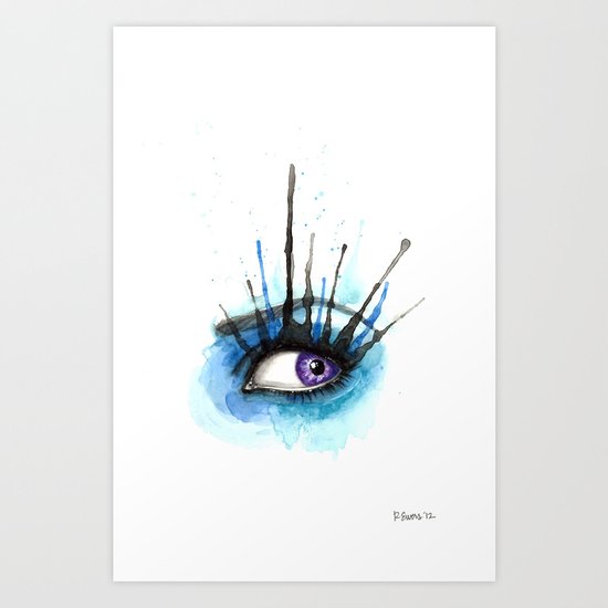 Splash Eye Art Print