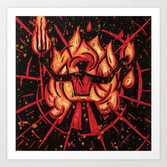 Orixás - Elegbara Art Print