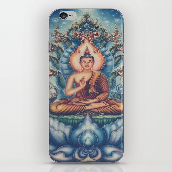 Buddah blue temple iPhone Skin