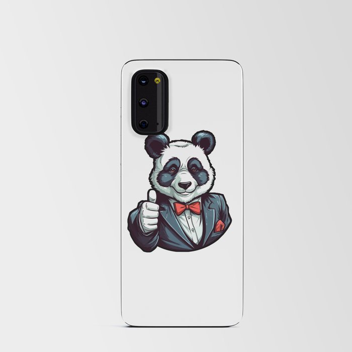 Thumbs up panda sticker Android Card Case