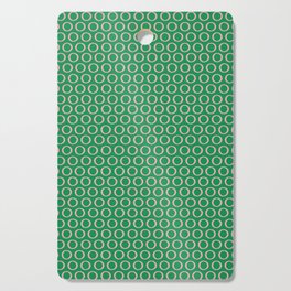 Inky Dots Minimalist Pattern in Green and Pink Cutting Board