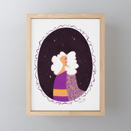 Celestial Woman - Purple Palette Framed Mini Art Print