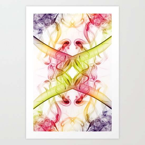 Smoke Art 18 Art Print