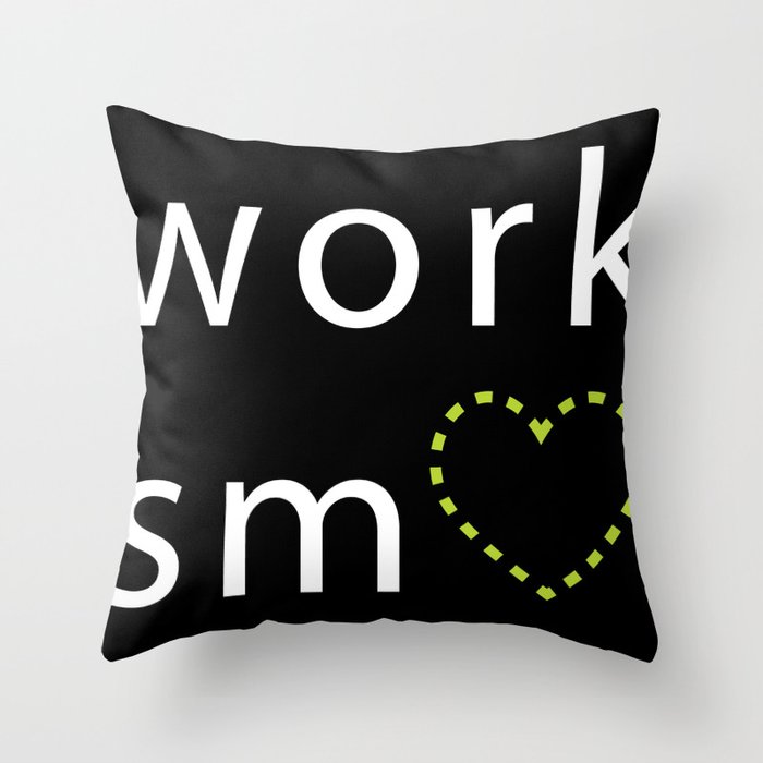 Work Smart Throw Pillow