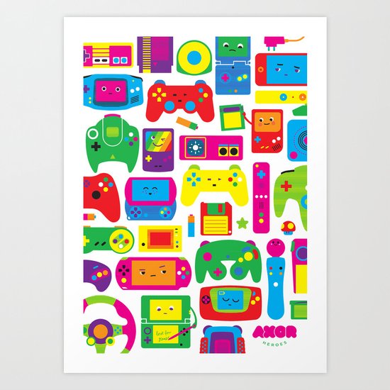 AXOR Heroes - Love For Games Art Print
