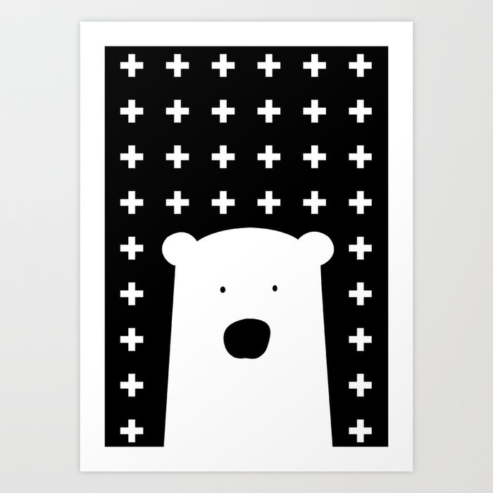 White Bear Art Print