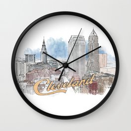 Cleveland, Ohio Wall Clock
