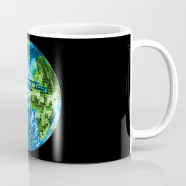 Galactic Disco Ball Planet Earth  Coffee Mug
