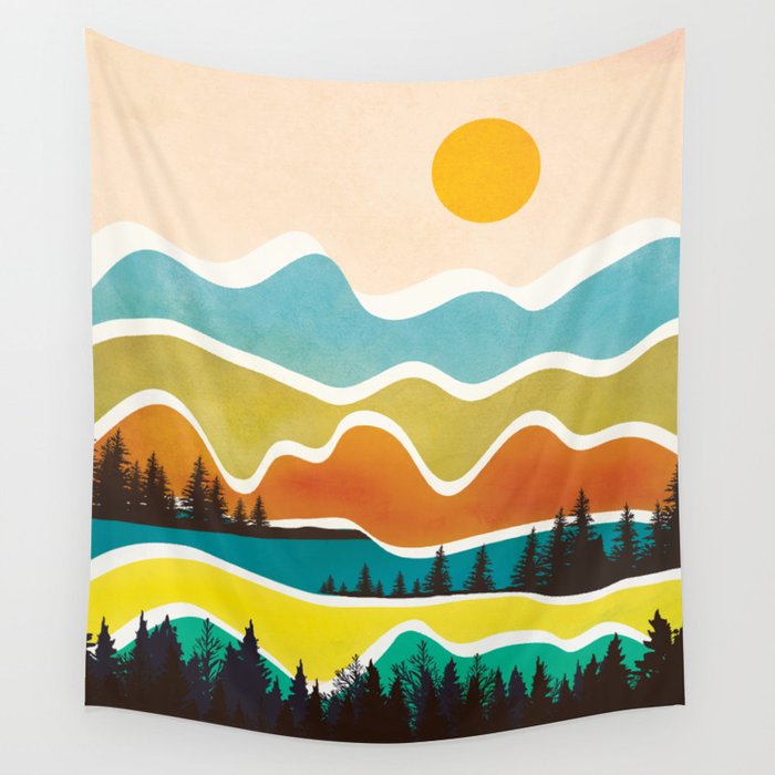 Abstract Landscape No8 Wall Tapestry