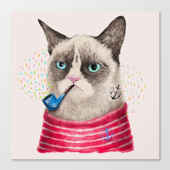 Sailor Cat II Canvas Print