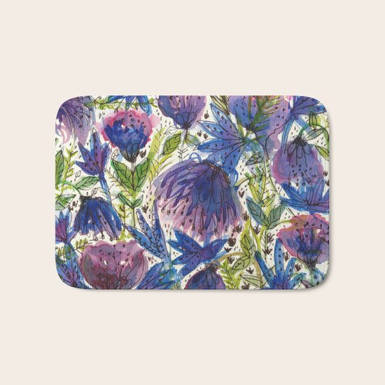 Wild Flowers Bath Mat