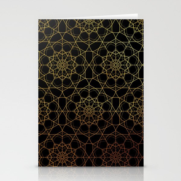 Gold mandala vector pattern Stationery Cards